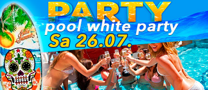 big pool white party