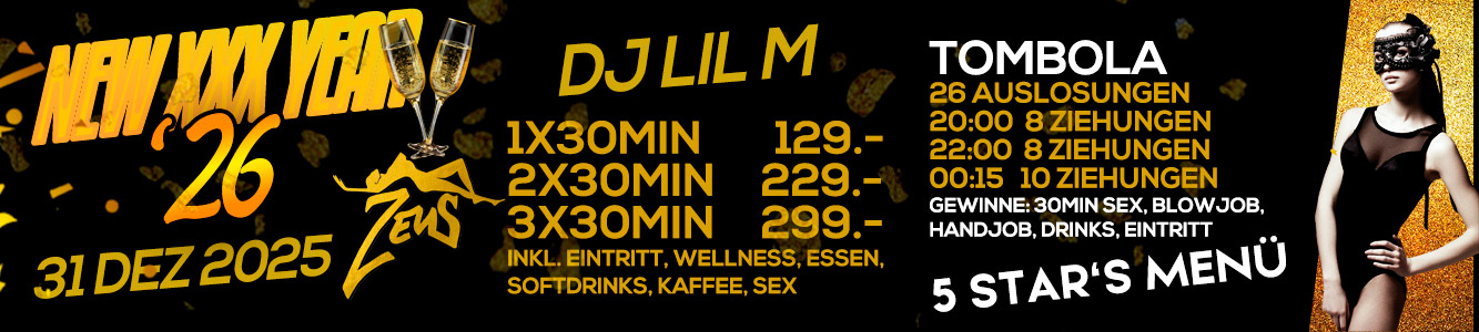 Club Zeus - Silvesterparty Silvesterparty im Club Zeus Küssnacht