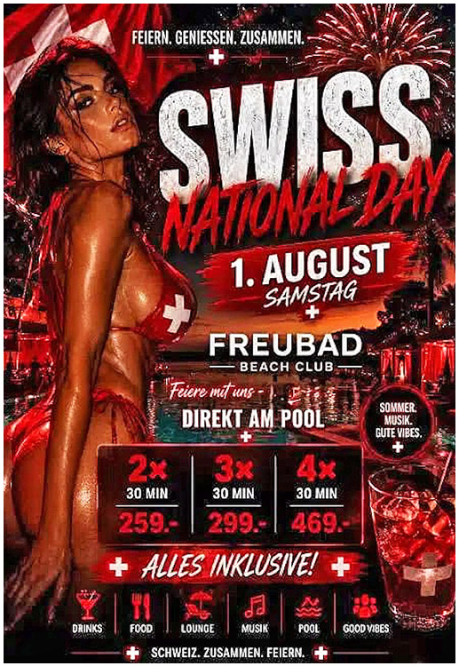 Beach Party im Freubad am Pool