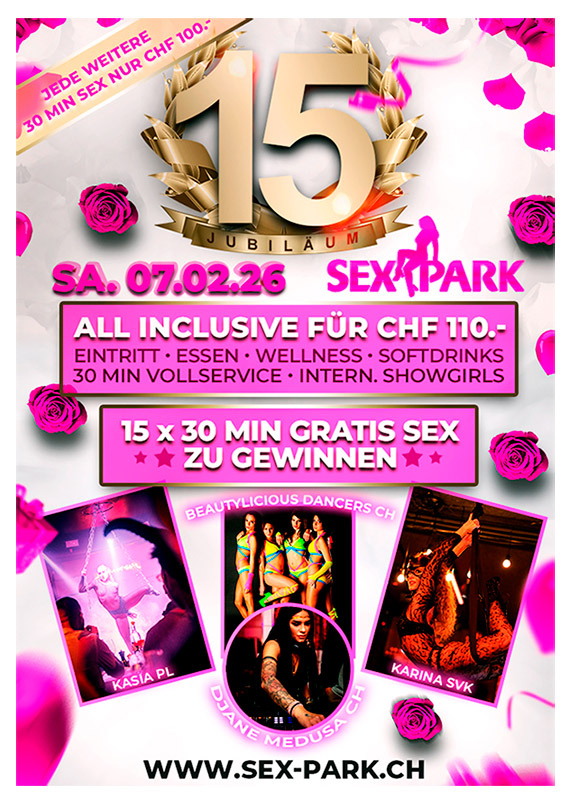Sexpark Jubiläumsparty Sexpark Jubiläums-Party